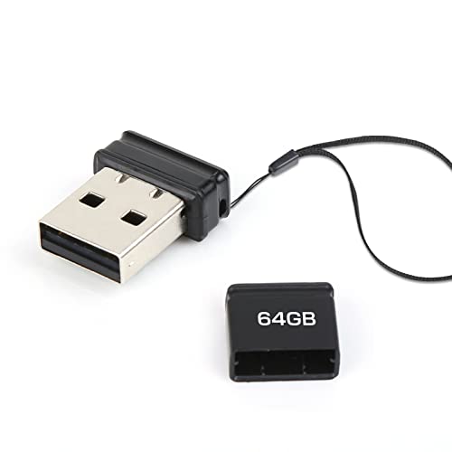 USB Stick 64 GB, Memory Stick 64 GB 2.0, Mini USB-stick, Pen Drive 64 GB Compatibel met PC Laptop Computers Tablet etc (Zwart)