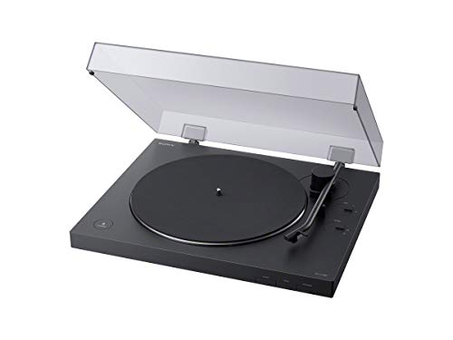 Sony PSLX310BT.CEL Bluetooth Platenspeler (Phono-Voorversterker, Auto-Play Functie, Aluminium Platenspeler), Zwart, 47.5 x 41.5 x 17 cm