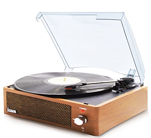 Lauson XN092 Platenspeler Codering PC-Link | Vintage Vinyl Platenspeler met Bluetooth en Ingebouwde Speakers Vinyl Speler 3 Snelheden 33, 45, 78 | (Eiken hout)