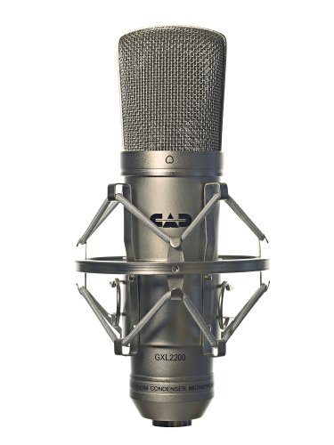 CAD Audio Groot membraan condensatormicrofoon voor studio & professionele opnamen nierkrofoon studiomicrofoon (XLR, 48V fantoomvoeding, 1 inch membraan, 75 OHM impedantie, 30 Hz - 20 KHz), zilver