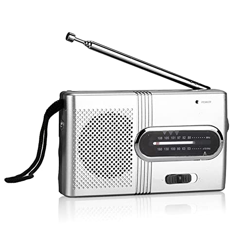 BC-R21 Mini-radio, draagbare AM FM telescopische antenne, pocket radio, wereldontvanger, luidspreker, werkt op batterijen