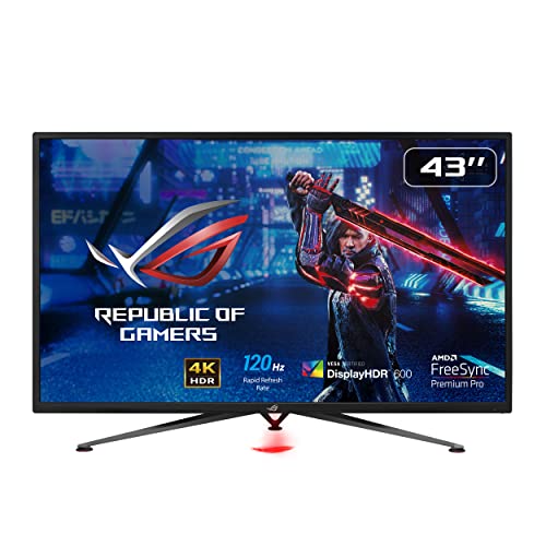 ASUS ROG Strix XG438QR HDR 109,22cm (43-inch) Gaming Monitor (4K, VA, 120Hz, FreeSync Premium Pro, DisplayHDR 600, DisplayPort, HDMI 2.0, 4ms)