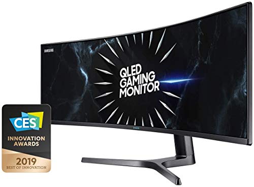 Samsung Odyssey Ultra Wide DQHD Gaming Monitor C49RG94SSR, 49 inch, VA-paneel, QLED, DQHD-resolutie, HDR1000, AMD FreeSync 2 HDR, vernieuwingssnelheid 120 Hz, responstijd 4 ms, zwart