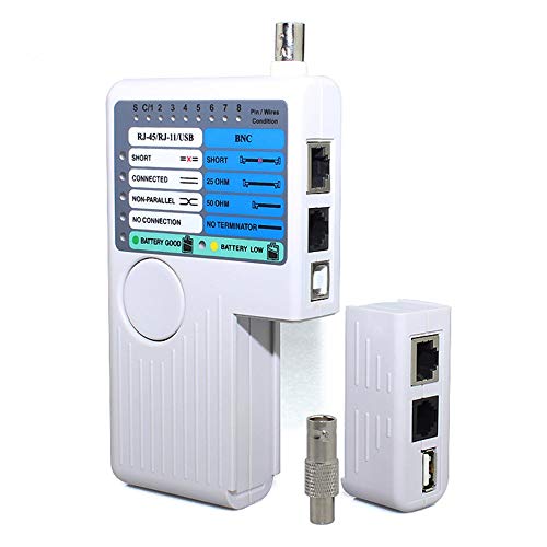 DAXGD Remote RJ11 RJ45 USB BNC LAN netwerkkabel Tester voor UTP STP LAN-kabel tracker
