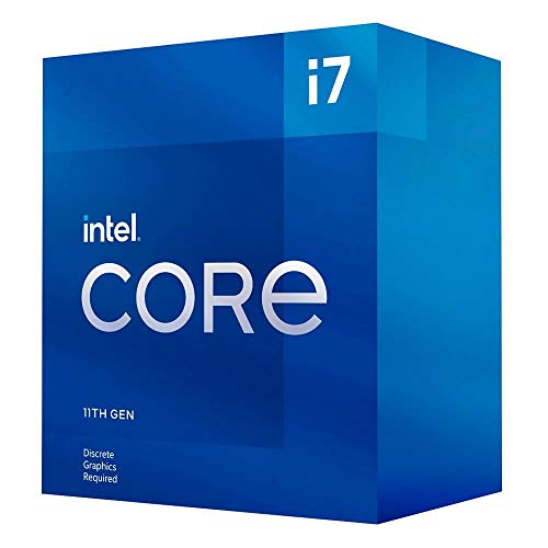 Intel Core i7-11700F 11e generatie Desktop Processor (Basistakt: 2.5GHz Tuboboost: 4.8GHz, 8 cores, LGA1200) BX8070811700F