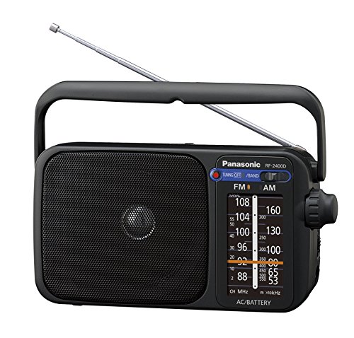 Panasonic RF-2400DEG-K draagbare radio met handvat, net- of batterijvoeding zwart