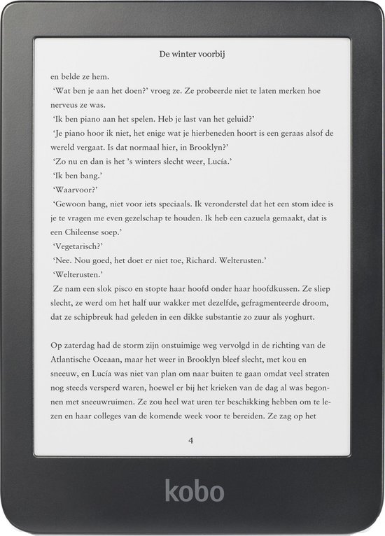 Kobo Clara HD - E-reader - Hoge resolutie display van 6 inch - 8 GB - Wifi - Zwart