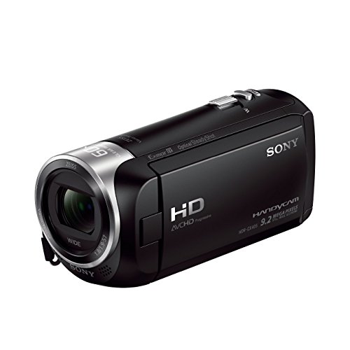 Sony HDRCX405B.CEN Full HD Camcorder (30x Optische Zoom, 60x Helder Beeld, Groothoek met 26,8 mm, Optical Steady Shot) met Intelligent Active Mode Onbewogen Opnames, Zwart