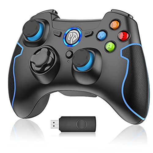 EasySMX ESM-9013-Blue-EU PC Gamepad, draadloze controller, gaming-controller voor PS3/PC (Windows XP/7/8/8.1/10/11)/Android TV-box, Vista, SWitch