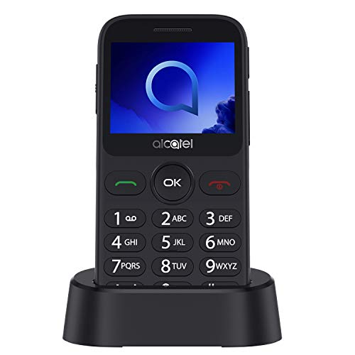 Alcatel 20.19g Metallic Zilver Gemakkelijke Telefoon 2.4
