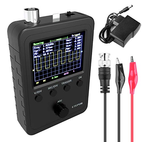 ETEPON Digitale oscilloscoop Kit Shell 2,4' TFT met BNC Clip Kabel Sonde (reeds gemonteerd (EM001)